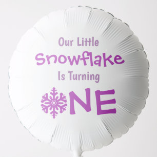 Little Snowflake 1st Birthday Balloon