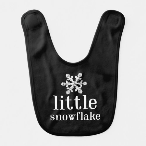 Little Snowflake Baby  Baby Bib