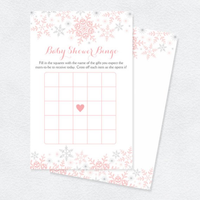 Little Snowflake Baby Shower Bingo Game (Creator Uploaded)