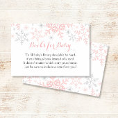 Little Snowflake Baby Shower Bring a Book