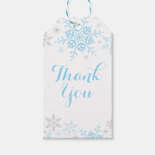 Little Snowflake Baby Shower Gift Tag