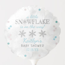 Little Snowflake Boys Winter Baby Shower Balloon