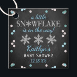 Little Snowflake Boys Winter Baby Shower Favor Tags<br><div class="desc">Celebrate in style with these cute and very trendy baby shower favor tags. This design is easy to personalize with your special event wording and your guests will be thrilled when they see these fabulous tags.</div>