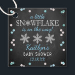 Little Snowflake Boys Winter Baby Shower Favor Tags<br><div class="desc">Celebrate in style with these cute and very trendy baby shower favor tags. This design is easy to personalize with your special event wording and your guests will be thrilled when they see these fabulous tags.</div>