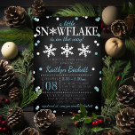 Little Snowflake Boys Winter Baby Shower Real Foil Invitation<br><div class="desc">Celebrate in style with these sweet and very trendy real foil pressed baby shower invitations. This design is easy to personalize with your special event wording and your guests will be thrilled when they receive these fabulous invites.</div>