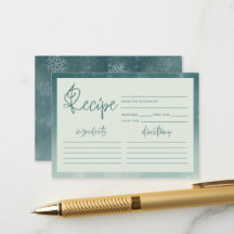 Little Snowflake Bridal Shower Recipe