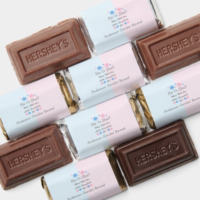 Little Snowflake Gender Reveal Hershey's Miniatures (Assorted)