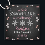 Little Snowflake Girls Winter Baby Shower Favor Tags<br><div class="desc">Celebrate in style with these cute and very trendy baby shower favor tags. This design is easy to personalize with your special event wording and your guests will be thrilled when they see these fabulous tags.</div>