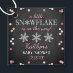 Little Snowflake Girls Winter Baby Shower Favor Tags<br><div class="desc">Celebrate in style with these cute and very trendy baby shower favor tags. This design is easy to personalize with your special event wording and your guests will be thrilled when they see these fabulous tags.</div>