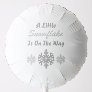 Little Snowflake On The Way Balloon