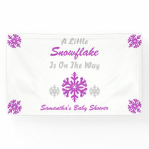 Little Snowflake On The Way Banner
