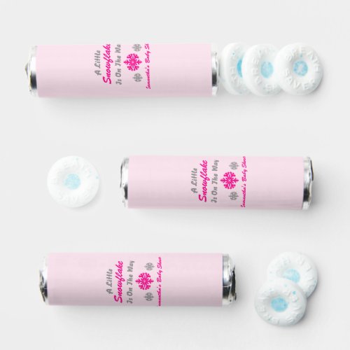 Little Snowflake On The Way Breath Savers Mints