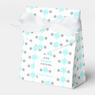 Little Snowflake On The Way Favor Boxes