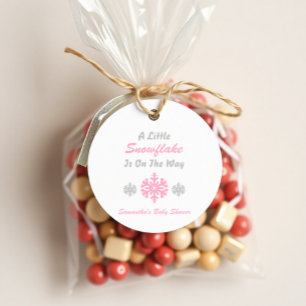 Little Snowflake On The Way Favor Tags
