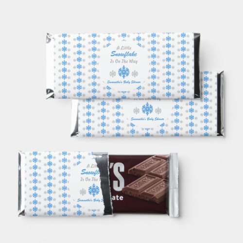 Little Snowflake On The Way Hershey Bar Favors
