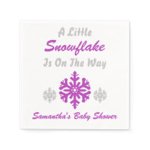 Little Snowflake On The Way Napkins