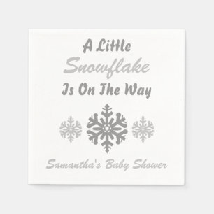 Little Snowflake On The Way Napkins