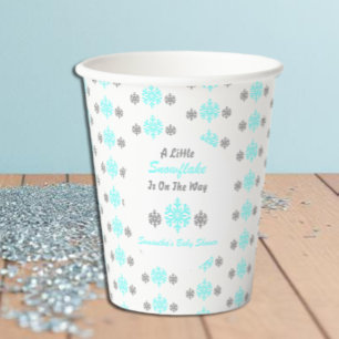 Little Snowflake On The Way Paper Cups