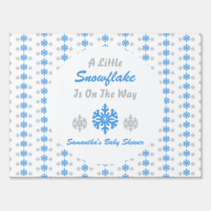 Little Snowflake On The Way Sign