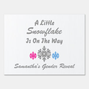 Little Snowflake On The Way Sign