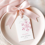 Little Snowflake Pink Baby Shower Gift Tags<br><div class="desc">Celebrate the arrival of your baby girl with this elegant winter-themed baby shower favor tag. Featuring a delicate, watercolor snowflake in cute pink hues, this charming design perfectly captures the essence of a winter wonderland. Ideal for winter baby showers for baby girls, this tag is a beautiful way to welcome...</div>