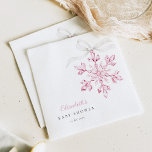 Little Snowflake Pink Baby Shower Napkins<br><div class="desc">Celebrate the arrival of your baby girl with this elegant winter-themed baby shower napkin. Featuring a delicate, watercolor snowflake in cute pink hues, this charming design perfectly captures the essence of a winter wonderland. Ideal for winter baby showers for baby girls, this napkin is a beautiful way to welcome your...</div>