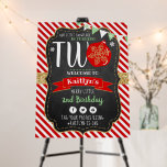Little Snowflake Turning 2! Christmas 2nd Birthday Foam Board<br><div class="desc">Bring some fun and excitement to your party with this trendy welcome sign. The design is easy to personalize with your special event wording and your guests will be thrilled when they see this fabulous welcome sign. Matching party items can be found in the collection.</div>