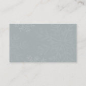 little snowflake winter baby shower bring a book business card (Back)