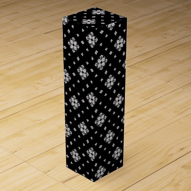 Little Snowflakes and Crystals Wine Box (Front)