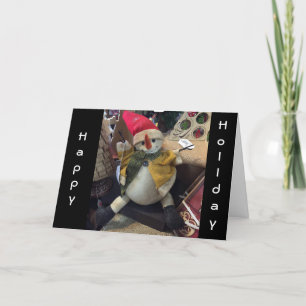 LITTLE SNOWMAN DELIGHTS IN WINTER/HOLIDAY SEASON HOLIDAY CARD