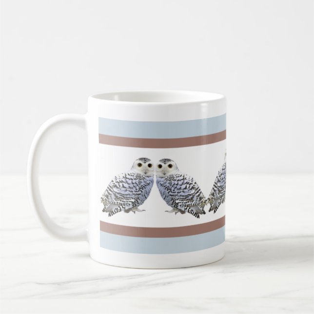 Little Snowy Owls Coffee Mug (Left)