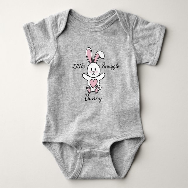 Little Snuggle Bunny Baby Bodysuit (Front)