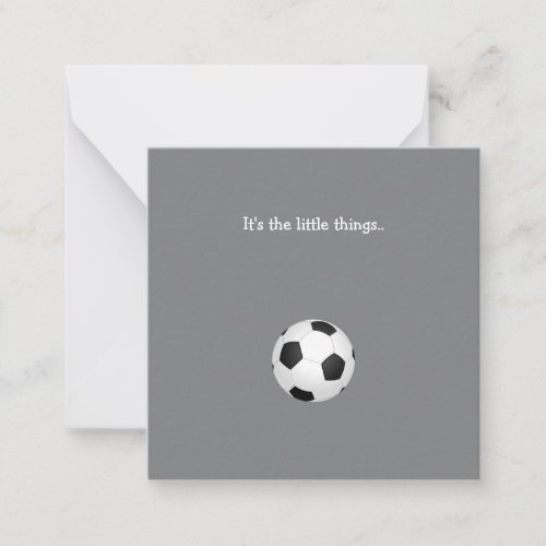 Little Soccer Ball Thank You Note Card