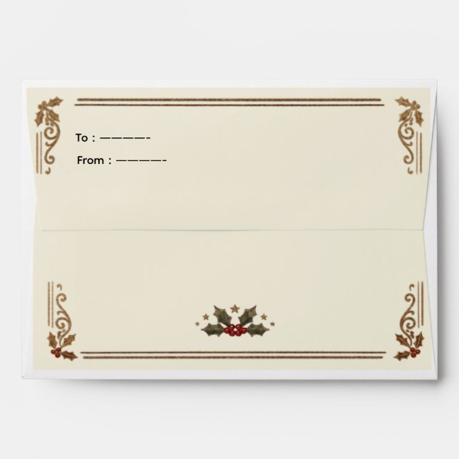 Little Soldier First Birthday Envelope (Back (Top Flap))