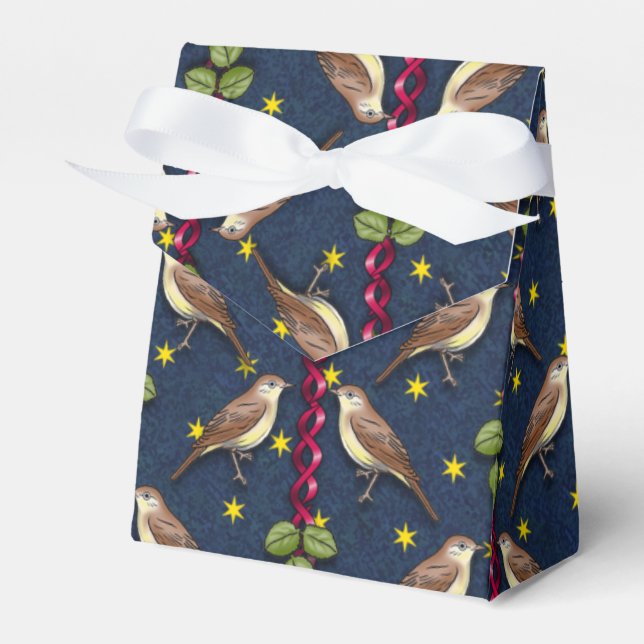 Little Song Birds Favor Boxes (Front Side)