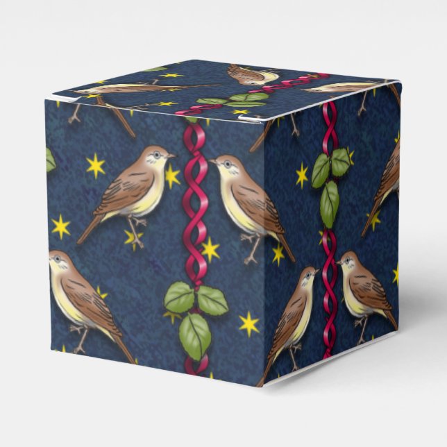 Little Song Birds Favor Boxes (Front Side)