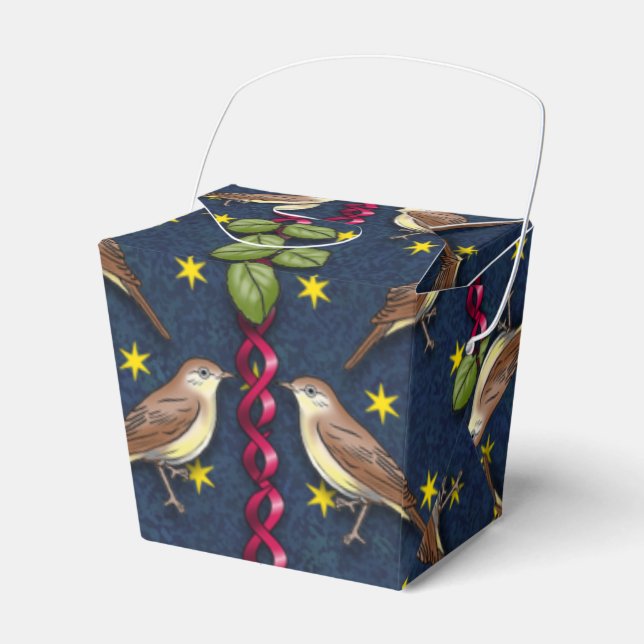 Little Song Birds Favor Boxes (Front Side)
