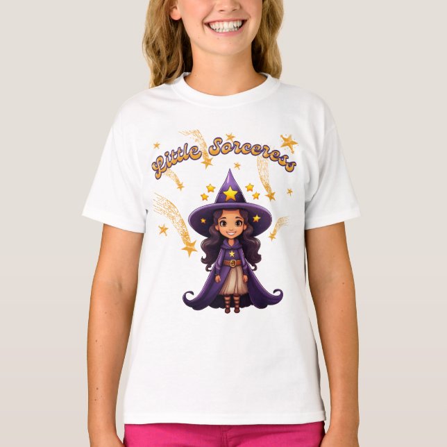 Little Sorceress – Kids’ Halloween T-Shirt (Front)