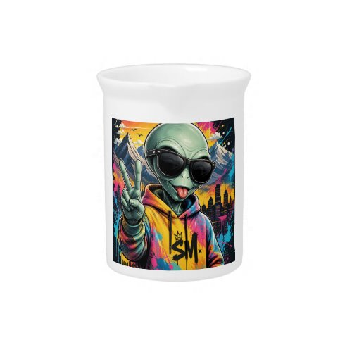 Little Space Alien Buddy Beverage Pitcher