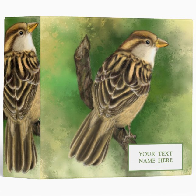 Little Sparrow Binder - Custom Text / Name (Front/Spine)