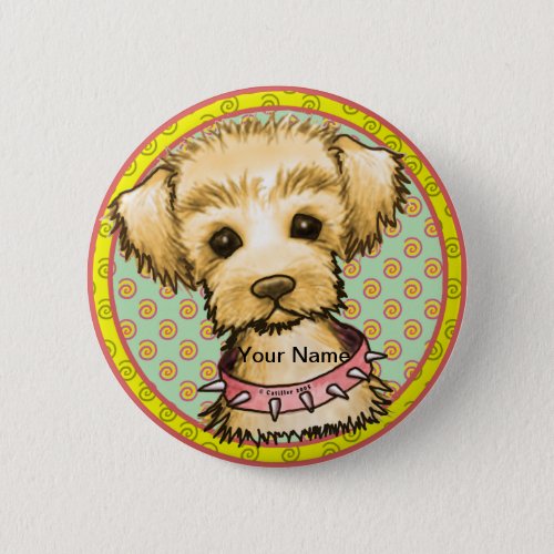 Little Spike Dog custom name Button