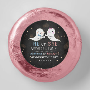 Little Spirit Halloween Ghosts Gender Reveal Party Dipped Oreo Cookie Favors