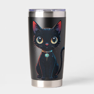 Little Spooky Black Cat Insulated Tumbler