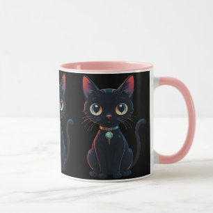 Little Spooky Black Cat Mug