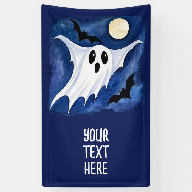 Little Spooky Ghost - Halloween 7 - Fan Fun Banner (Vertical)