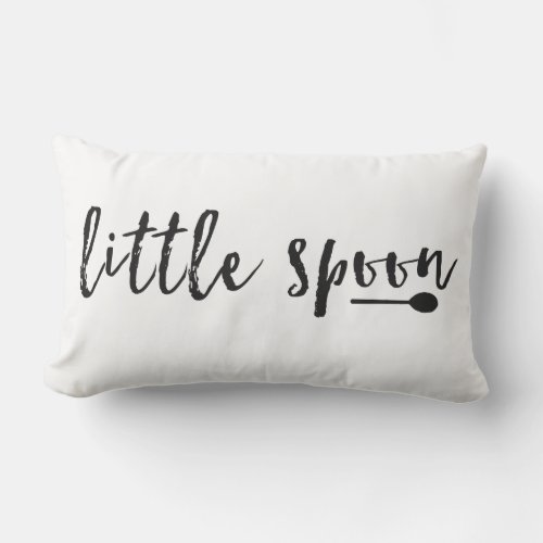 Little Spoon Typography Pillow