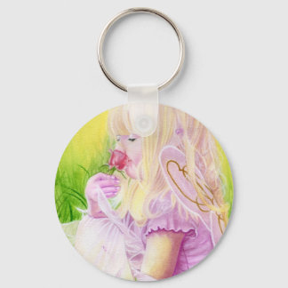 Little Spring Fairy Rose Keychain