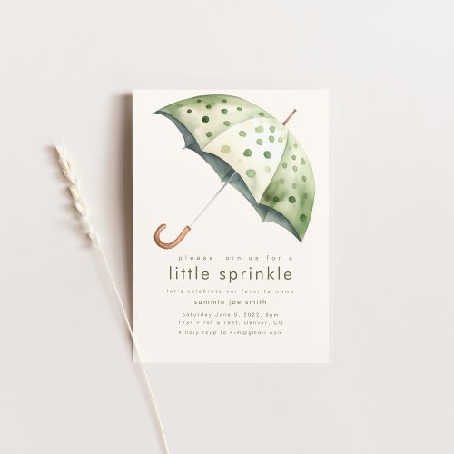 Little Sprinkle Baby Shower Invitation