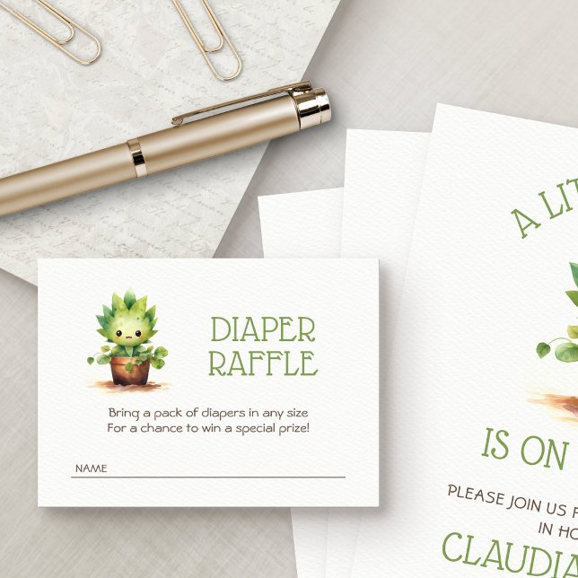 Little Sprout Baby Shower Enclosure Card (Creator Uploaded)