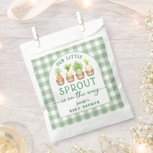 Little Sprout Baby Shower Favor Bag